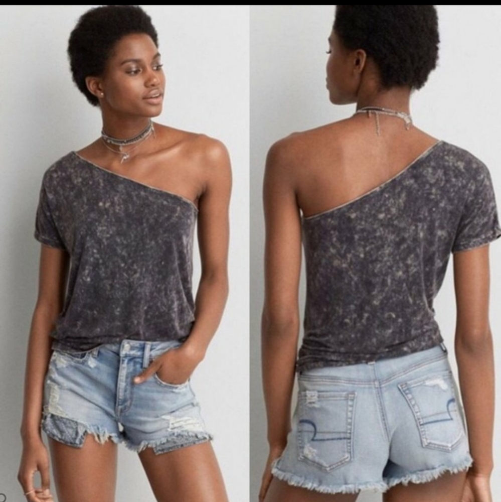 NEW AEO soft and sexy off shoulder. S - Picture 2 of 8